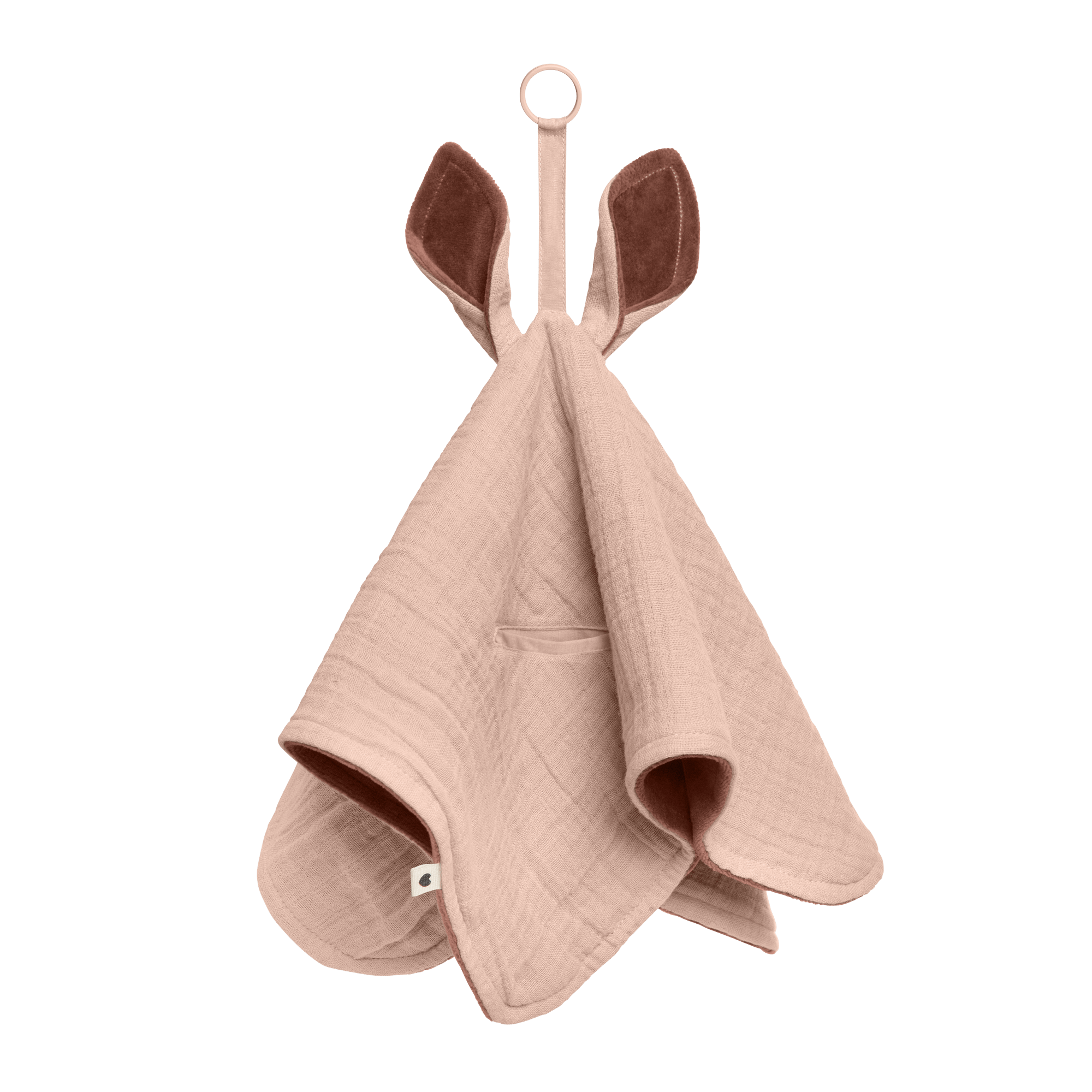 BIBS Cuddle Cloth Kangaroo Blush 1 st