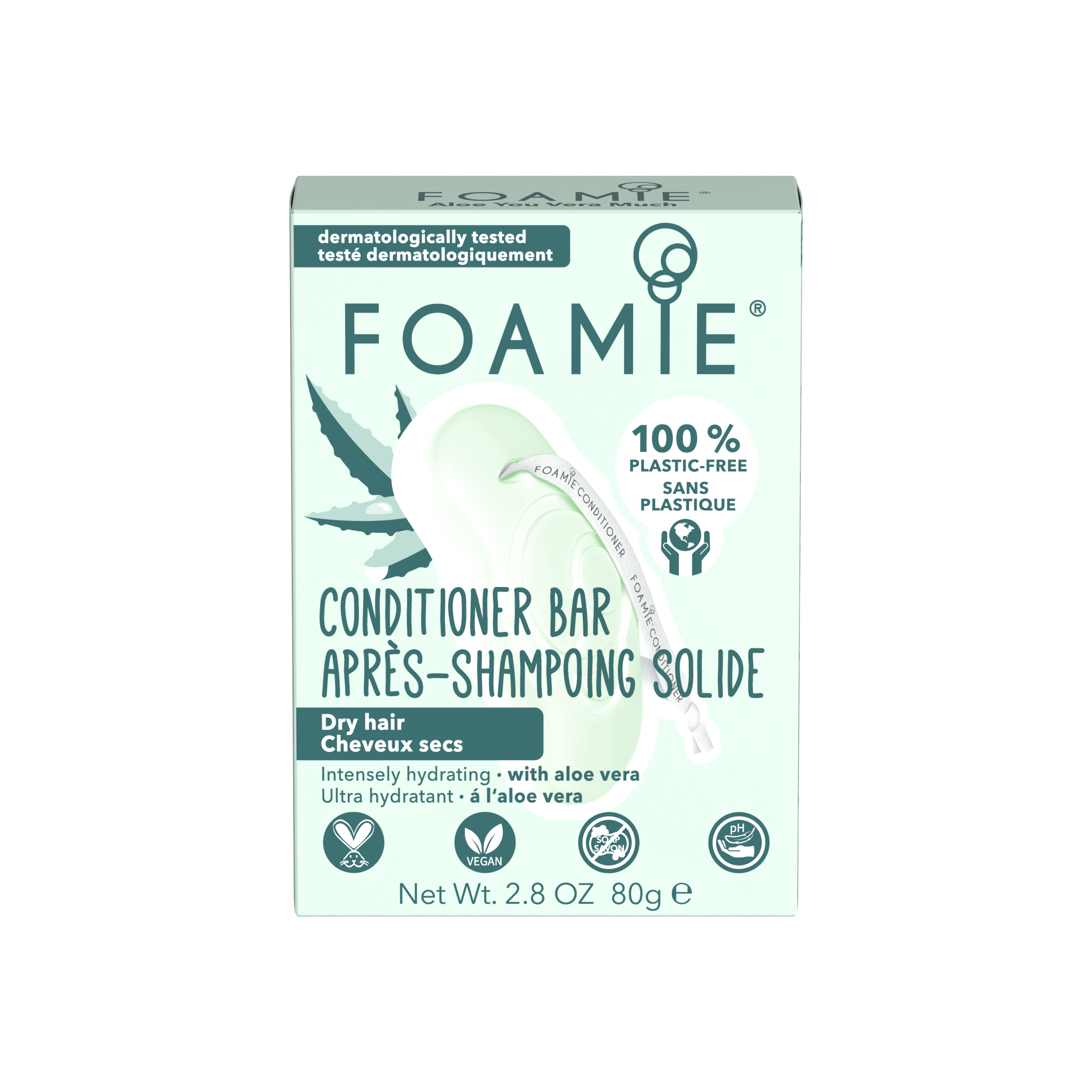 Foamie Conditioner Bar Aloe You Vera Much G Kr Fri Frakt Og Ingen Toll