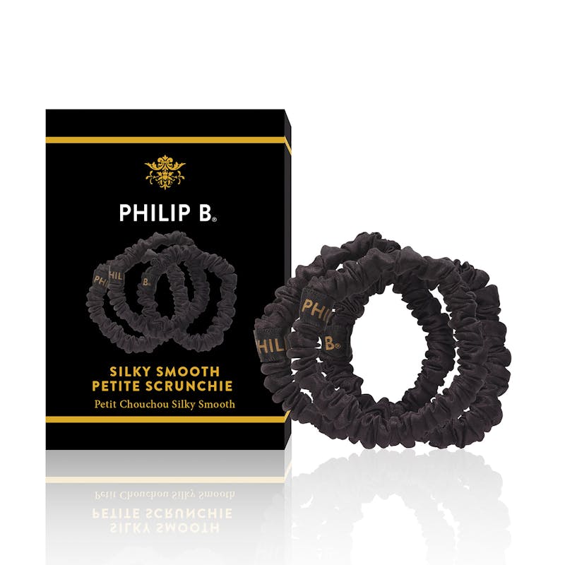 Philip B Petite Black Scrunchie 3 kpl