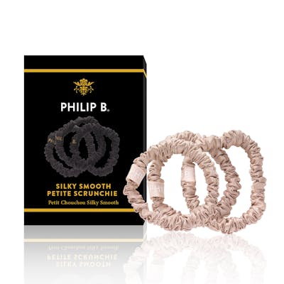 Philip B Petite Champagne Scrunchie 3 stk