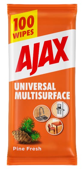 Ajax Universal Rengøringsservietter 100 stk