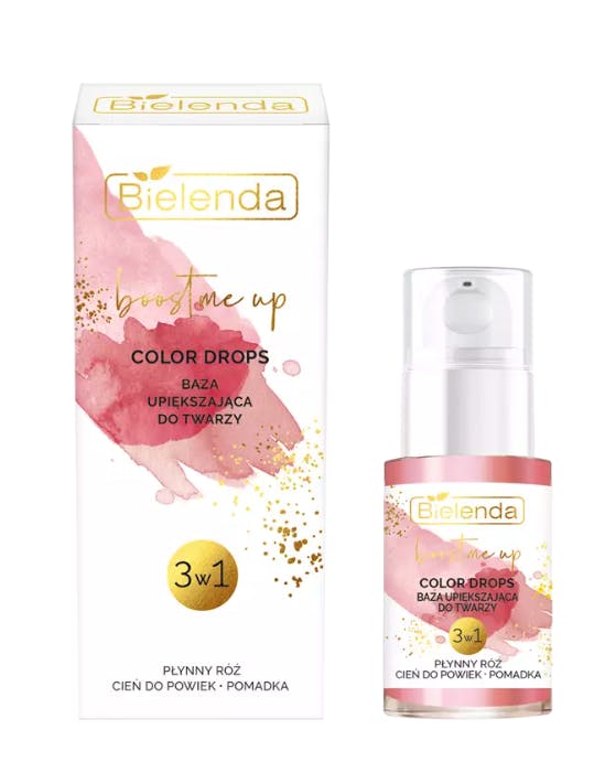 Bielenda Boost Me Up Color Drops Facial Beauty Base 3 in 1 Blush/Eyeshadow /Lipstick 15 ml