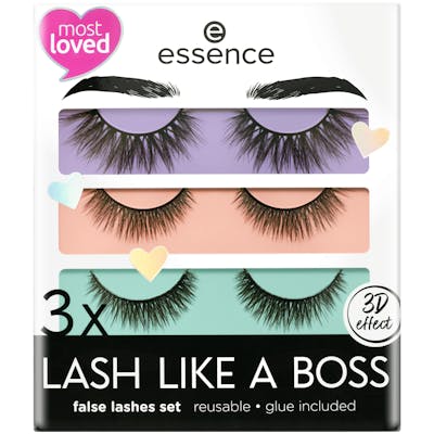 Essence 3x Lash Like A Boss False Lashes Set 01 3 st