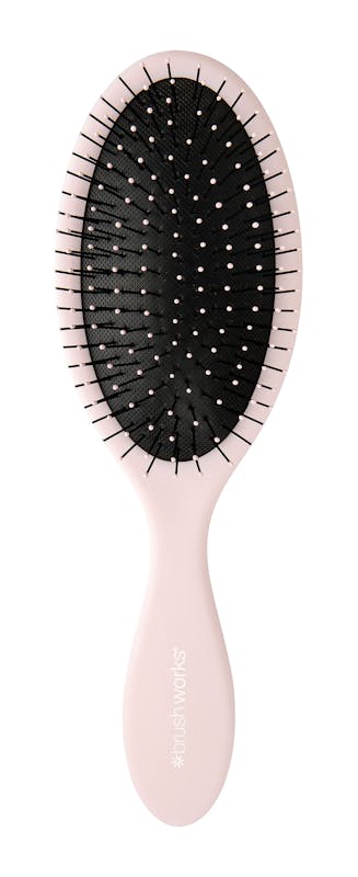 brushworks Oval Detangling Hair Brush Pink 1 kpl