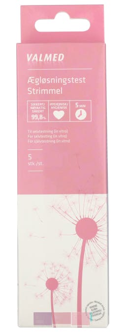 Valmed Ægløsningstest Strimmel 5 stk