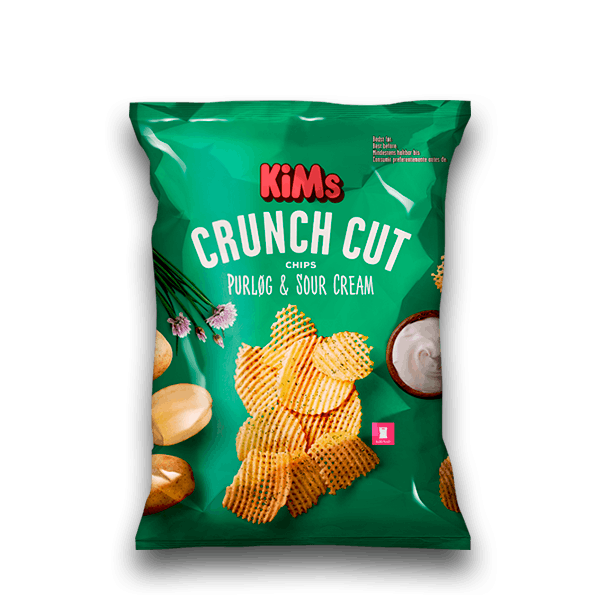 Kims Crunch Cut Chips Purløg & Sour Cream 160
