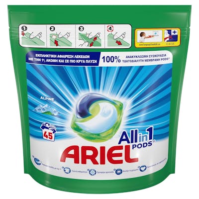 Ariel Alpine All In 1 Pods 45 stk