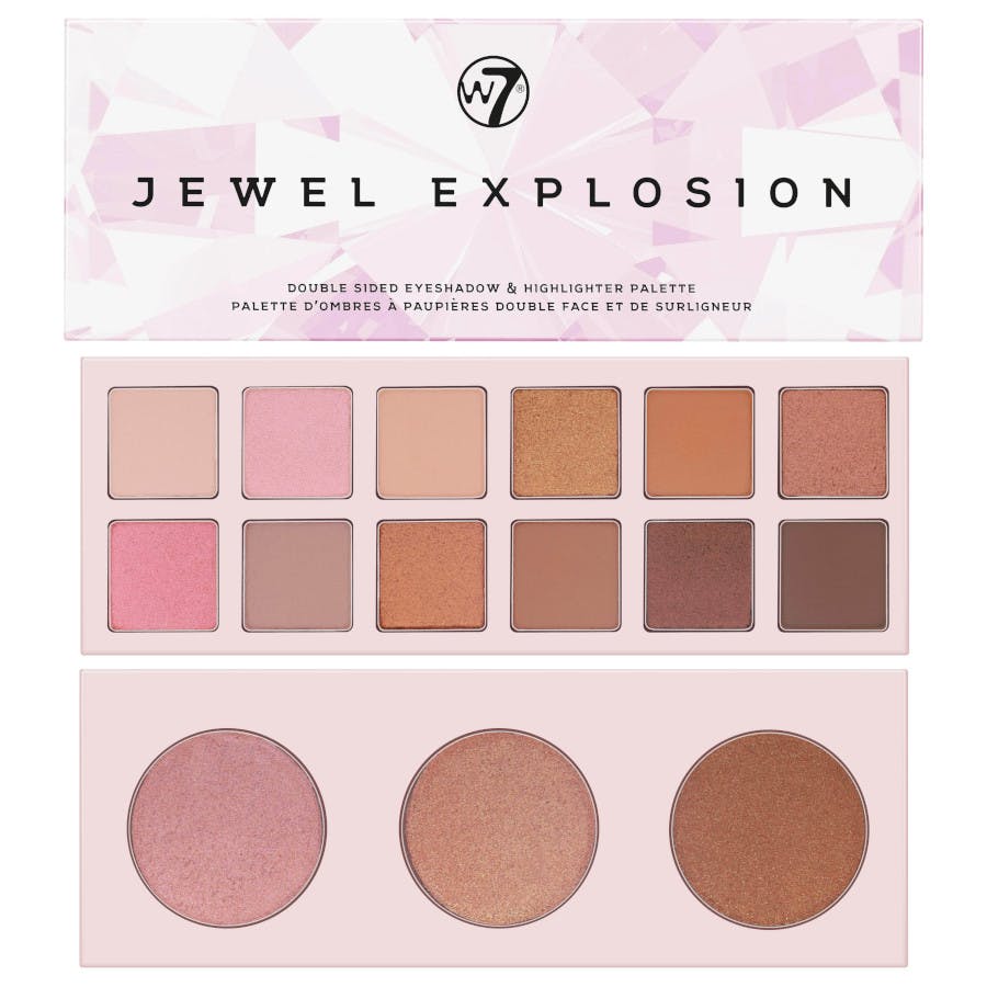 W7 Jewel Explosion Double Sided Eyeshadow & Highlight Palette 1 st