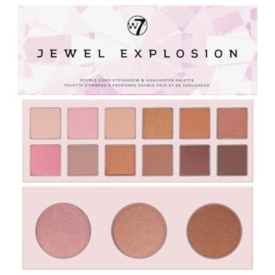 W7 Jewel Explosion Double Sided Eyeshadow  &amp; Highlight Palette 1 st