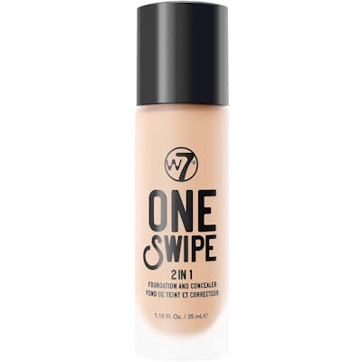 W7 One Swipe 2 in 1 Foundation and Concealer Sand Beige 35 ml