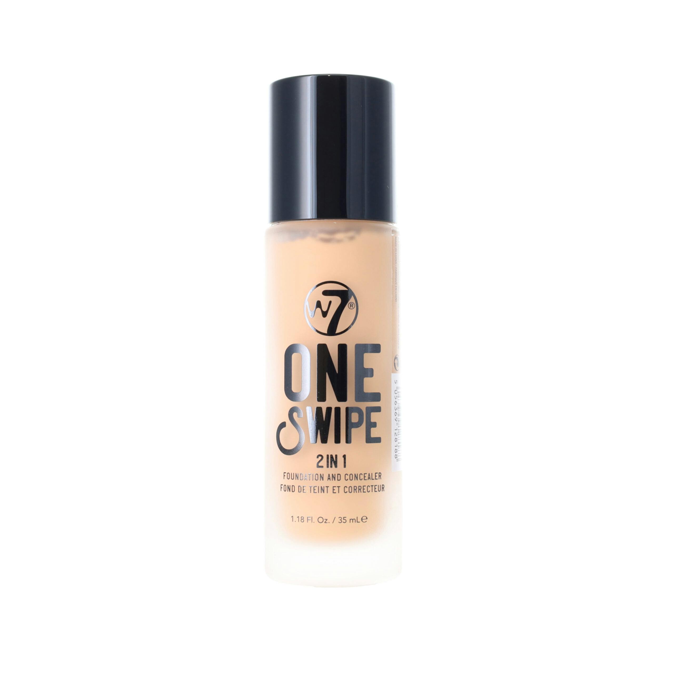 W7 One Swipe 2 in 1 Foundation and Concealer Fresh Beige 35 ml