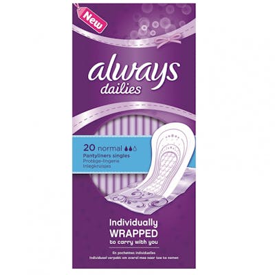 Always Dailies Fresh Pantyliners Normal 20 st