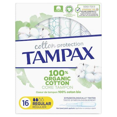 Tampax Organic Cotton 16 stk