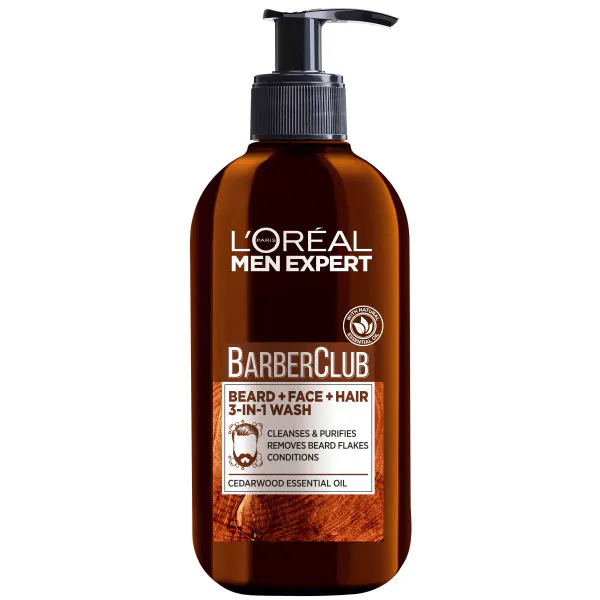 L'Oréal Paris Men Expert Barber Club Hair & Facial Wash 200 ml