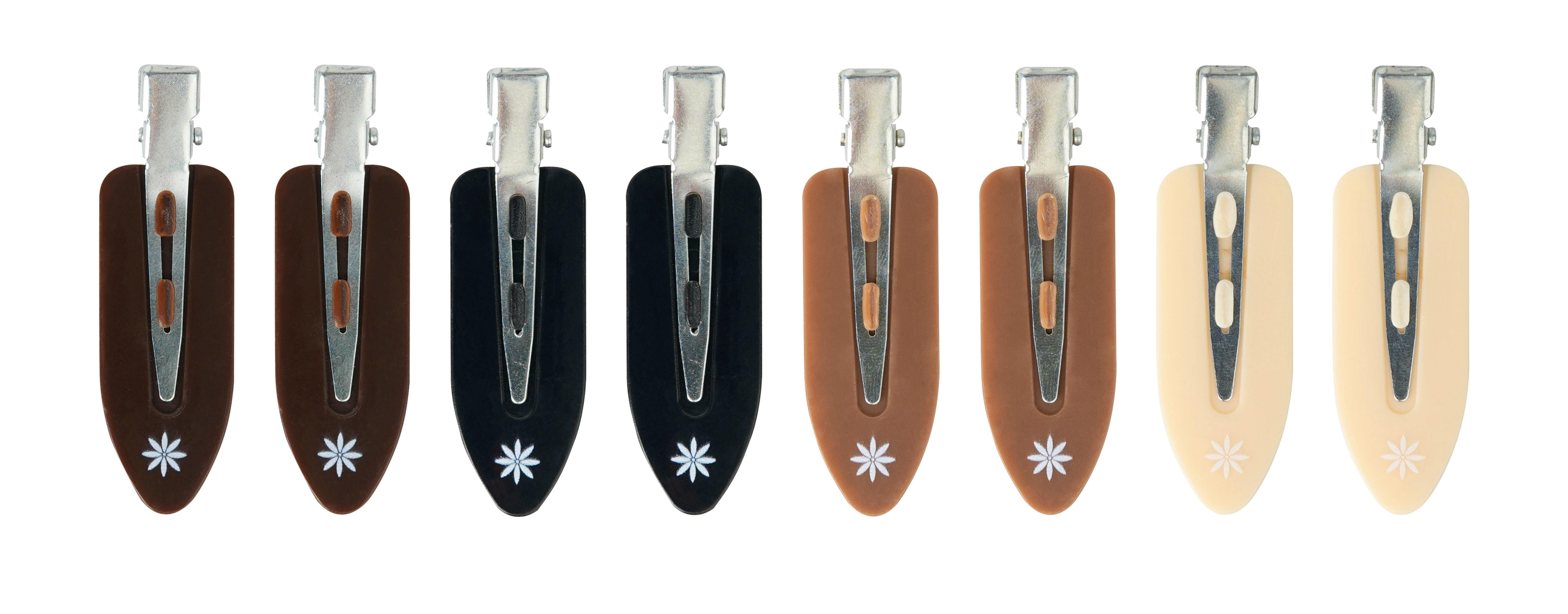 brushworks Nude No Crease Hair Clips 8 st