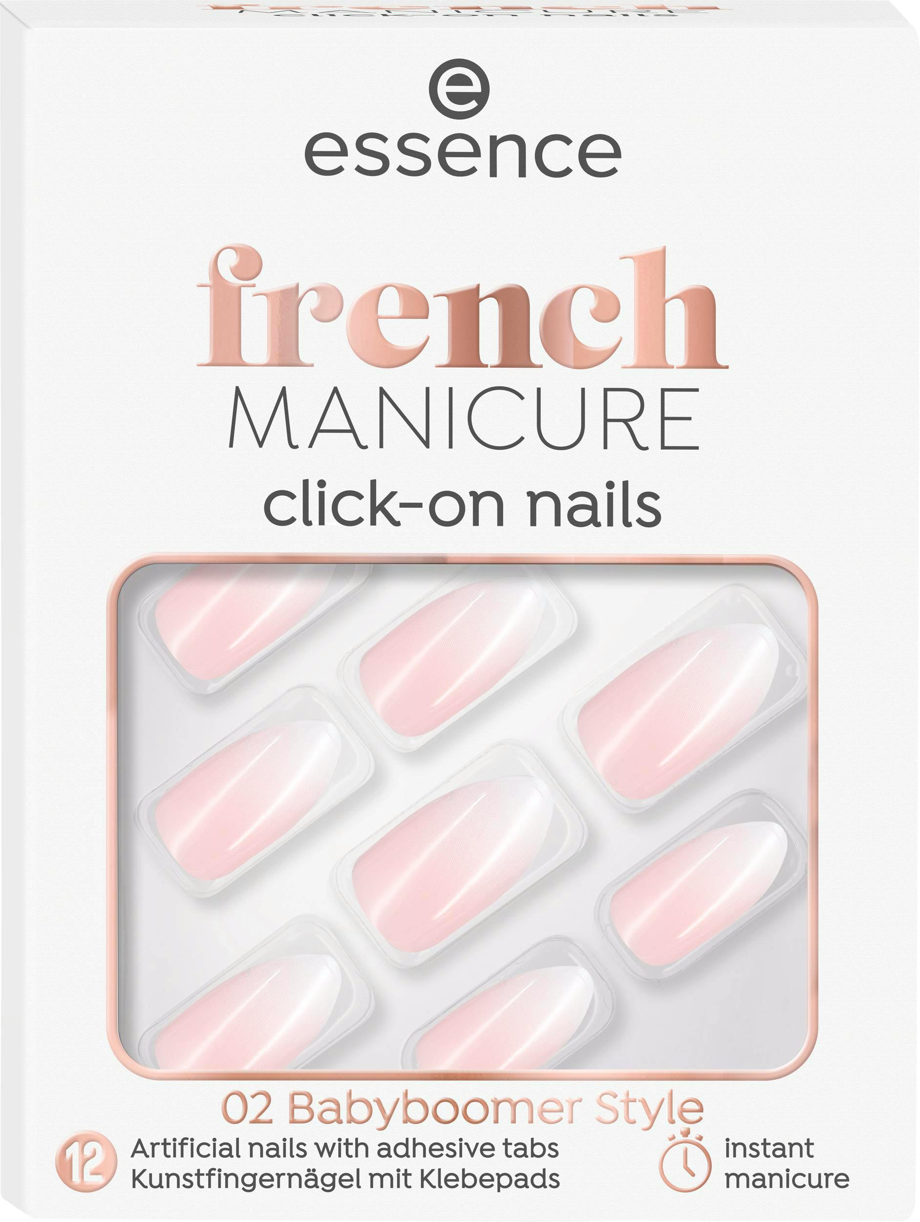 Essence French Manicure Click-On Nails 02 Babyboomer Style 12 st