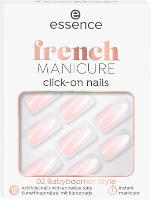 Essence French Manicure Click-On Nails 02 Babyboomer Style 12 st