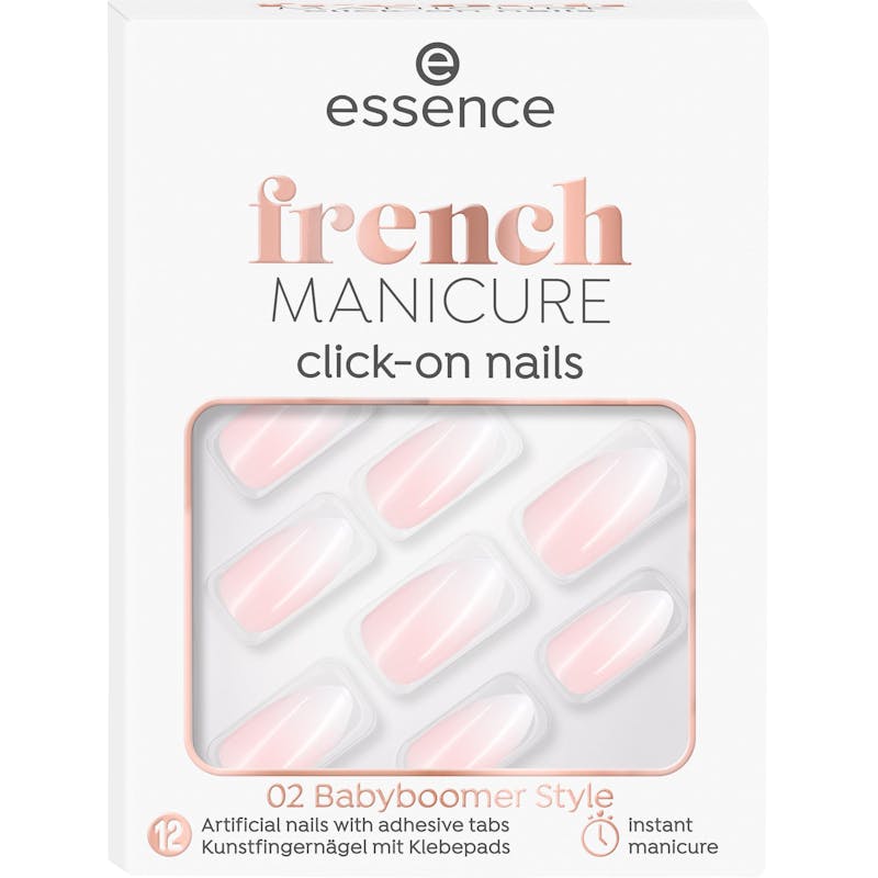 Essence French Manicure Click-On Nails 02 Babyboomer Style 12 st