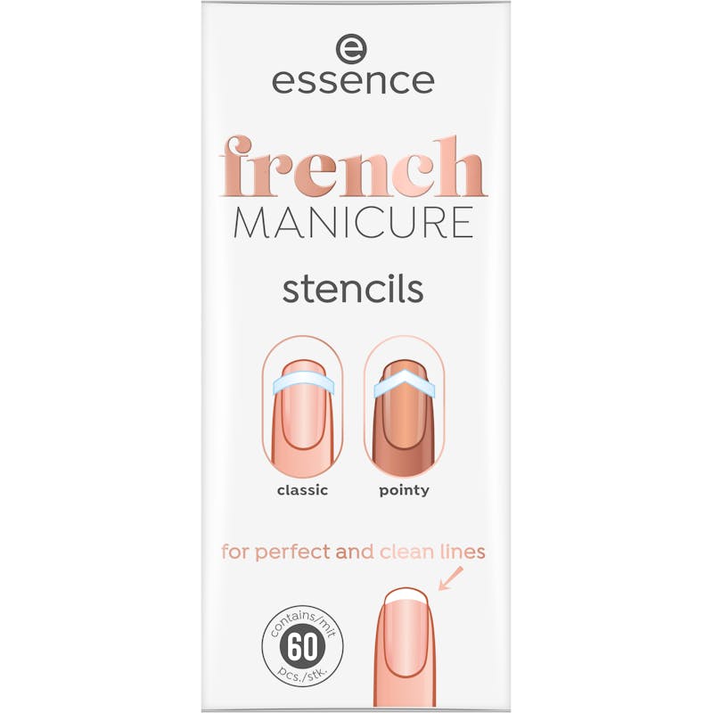 Essence French Manicure Stencils 01 French Tips &amp; Tricks 60 kpl