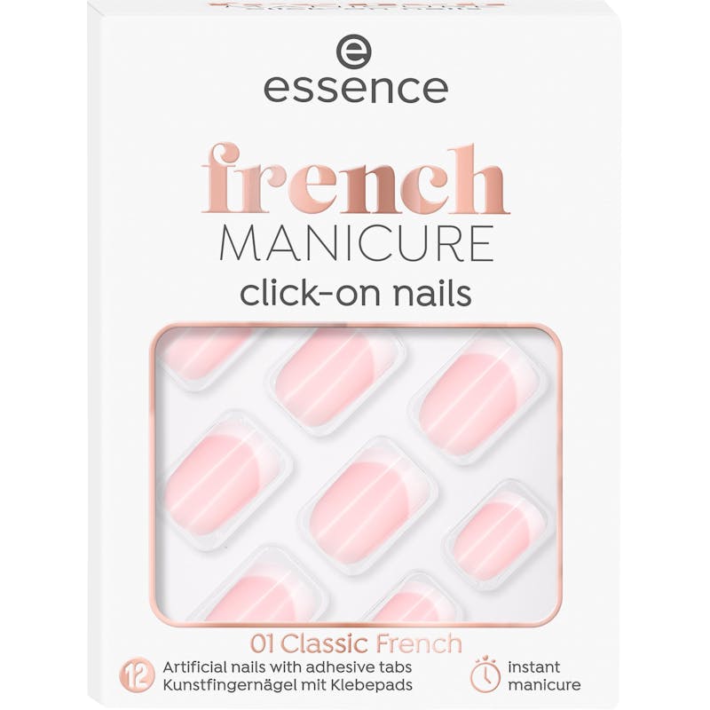 Essence French Mnaicure Click-On Nails 01 Classic French 12 stk