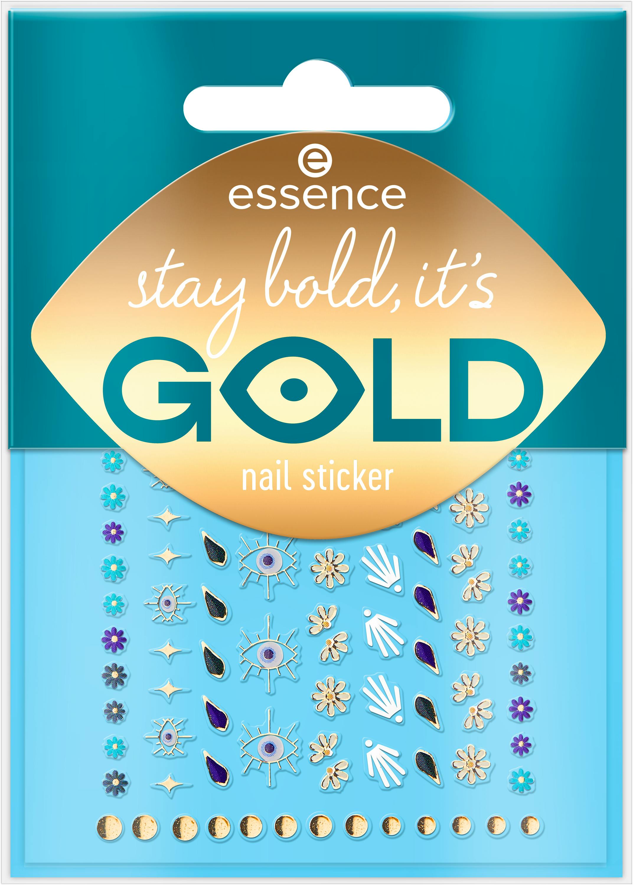 Essence Stay Bold, It's Gold Nail Sticker 88 st