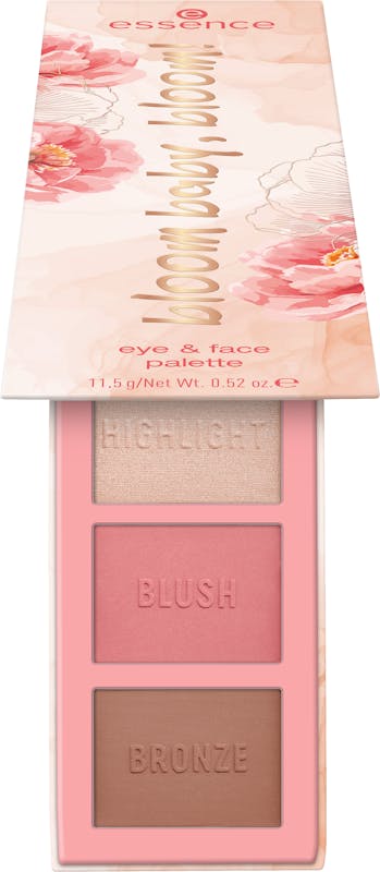 Essence Bloom Baby, Bloom! Eye &amp; Face Palette 01 Make It Bloom 11,5 g