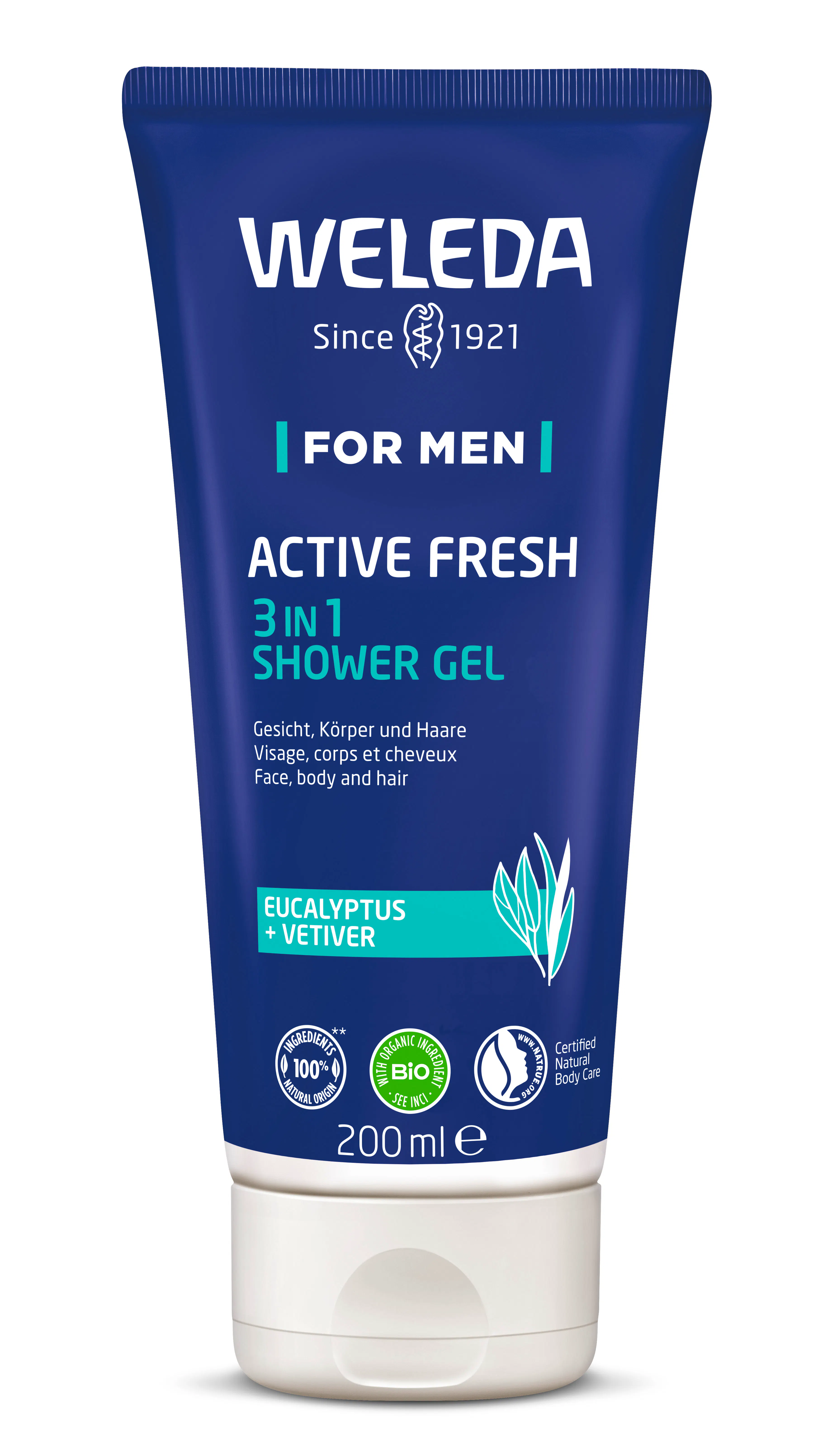 Weleda For Men Active Fresh 3 in 1 Shower Gel 200 ml