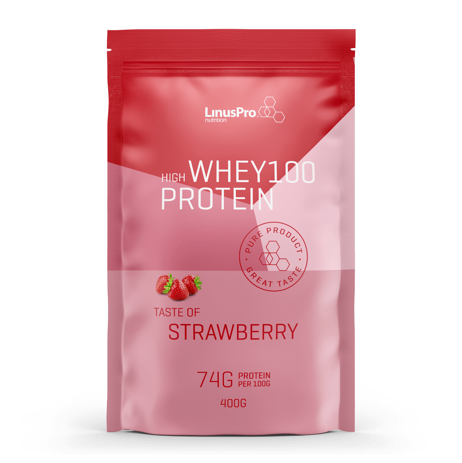 LinusPro Whey100 Strawberry 400 g