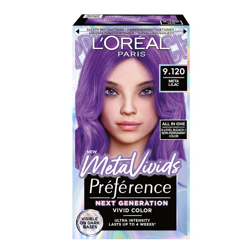 L&#039;Oréal Paris Recital Préférence Metavivids 9.120 Meta Lilac 1 kpl