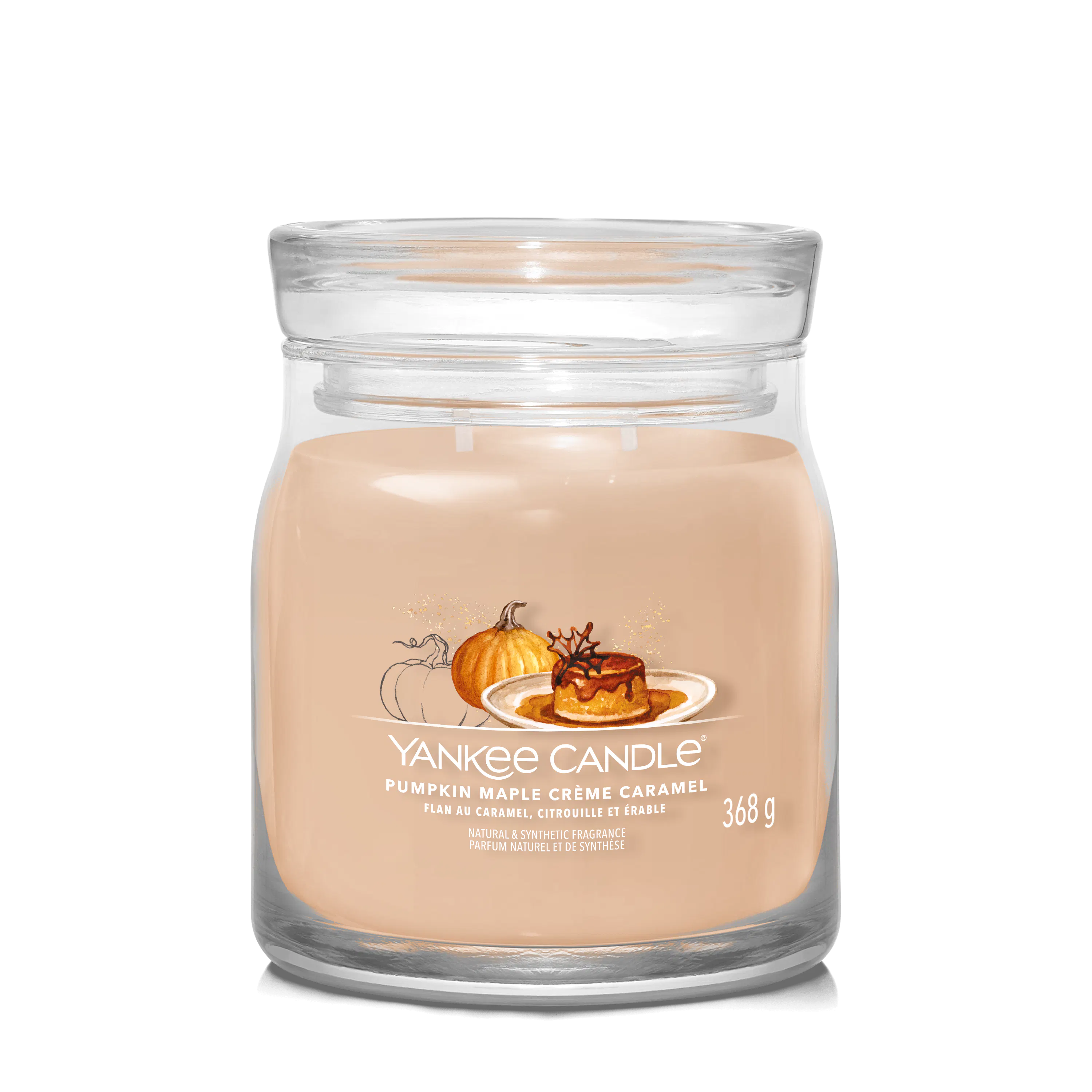 Yankee Candle Kenmerkende Medium Kaarsen Pompoen Marple Cr&eacute;me Karamel 368 g