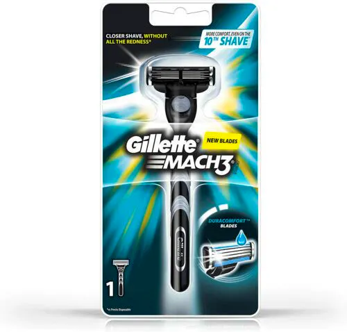 Gillette Mach3 Razor 1 pcs + 1 razor
