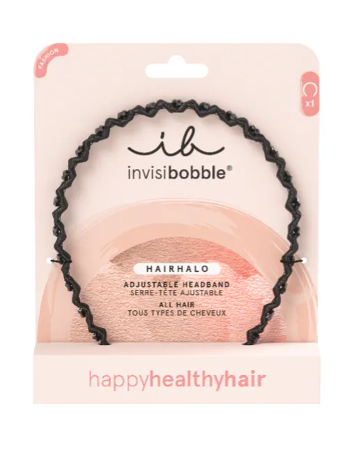 Invisibobble Hairhalo Adjustable Black Headband 1 pcs