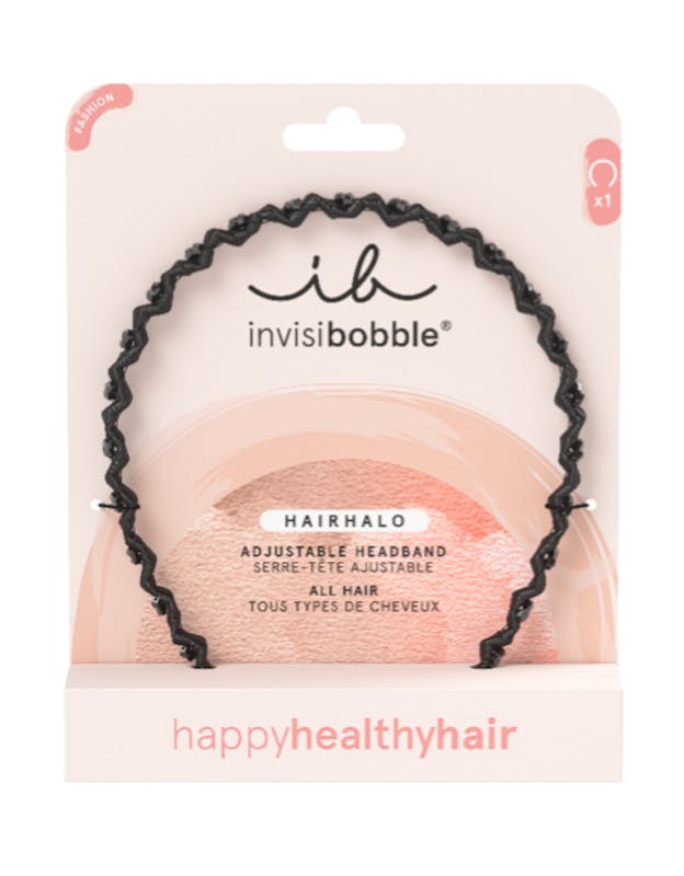 Invisibobble Hairhalo Adjustable Black Headband 1 st