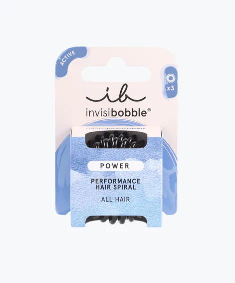 Invisibobble Hair Elastics Extra Strong Power True Black 3 pcs