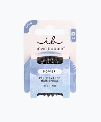 Invisibobble Hair Elastics Extra Strong Power True Black 3 pcs