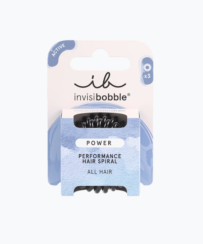 Invisibobble Hair Elastics Extra Strong Power True Black 3 pcs