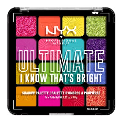 NYX Ultimate Shadow Palette 16-Pan 04W I Know Thats Bright 1 st