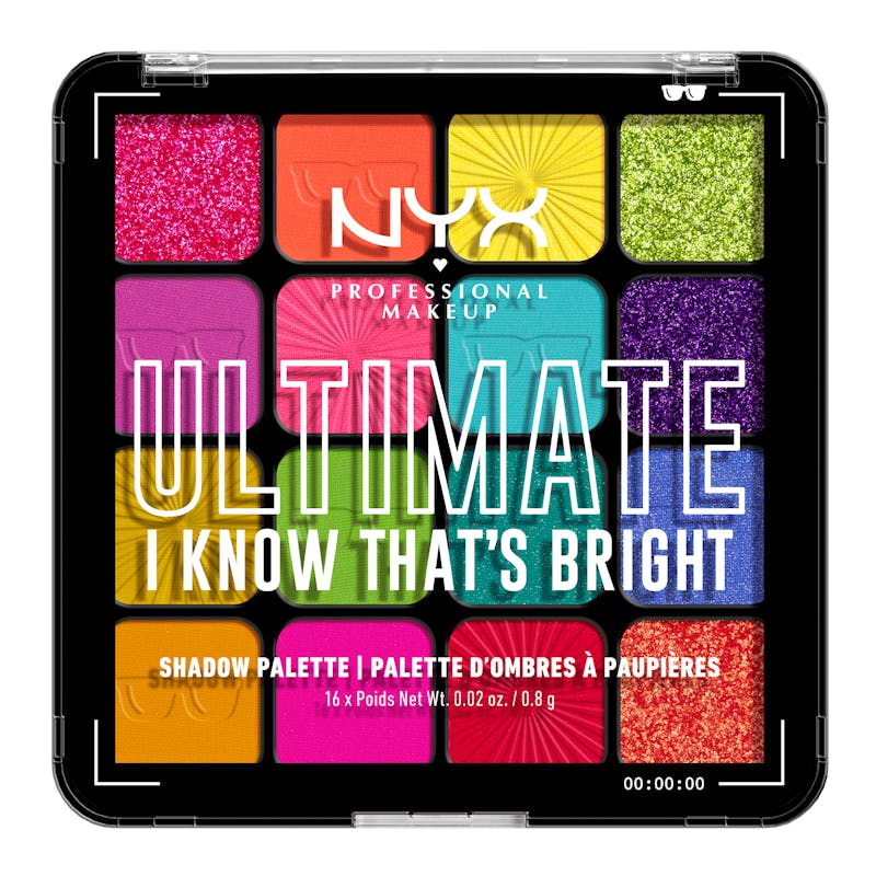 NYX Ultimate Shadow Palette 16-Pan 04W I Know Thats Bright 1 pcs