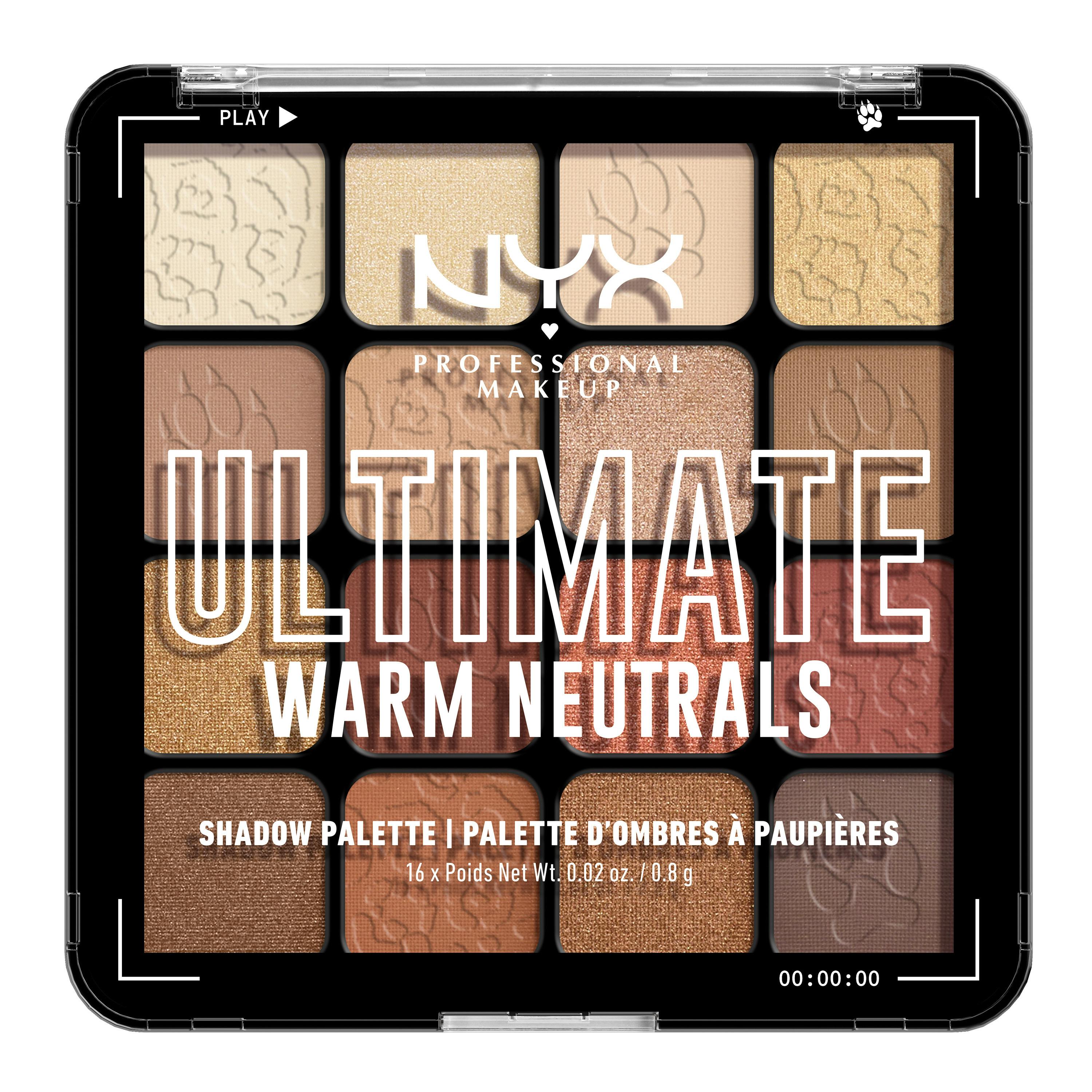 NYX Professional Make-Up Ultimate Shadow Palette 16-Pan 05W Warm Neutrals 1 st