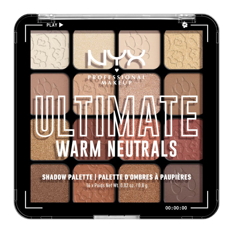NYX Ultimate Shadow Palette 16-Pan 05W Warm Neutrals 1 stk