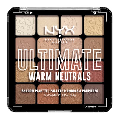 NYX Ultimate Shadow Palette 16-Pan 05W Warm Neutrals 1 kpl
