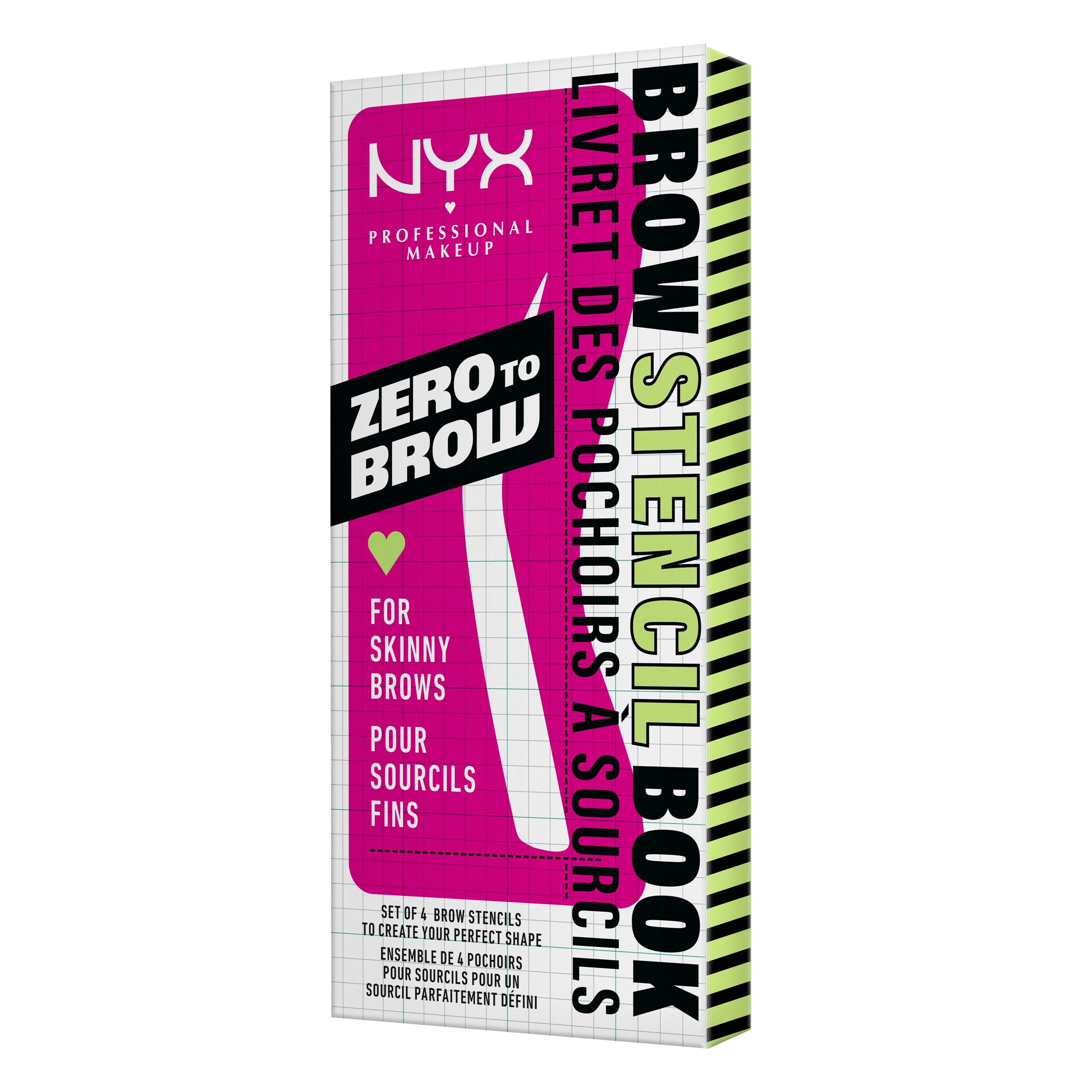 NYX Professional Make-Up Zero To Brow Stencil For Skinny Brows 1 st