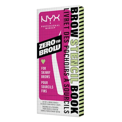 NYX Zero To Brow Stencil For Skinny Brows 1 st