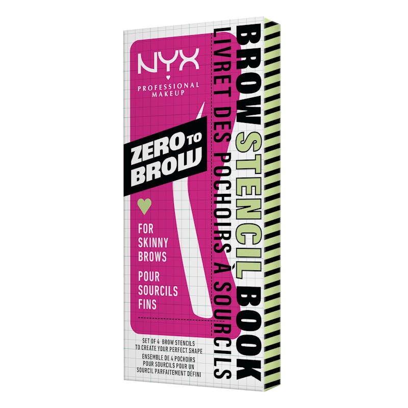 NYX Zero To Brow Stencil For Skinny Brows 1 kpl