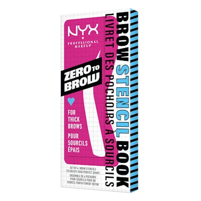NYX Zero To Brow Stencil For Thick Brows 1 st