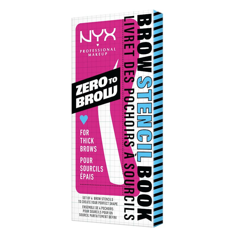 NYX Zero To Brow Stencil For Thick Brows 1 pcs