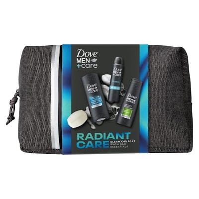 Dove Men Radiant Care Clean Comfort Bag 90 g+ 2 x 250 ml + 150 ml