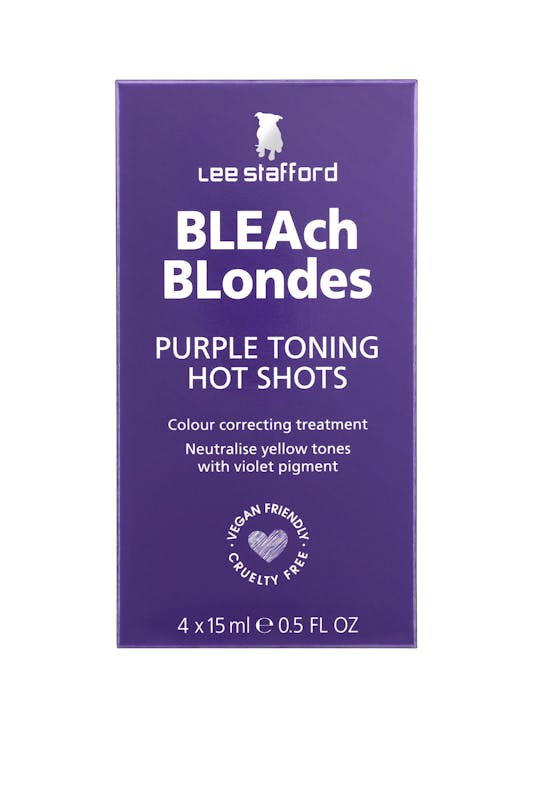 Lee Stafford Bleach Blondes Purple Toning Hot Shots 4 x 15 ml