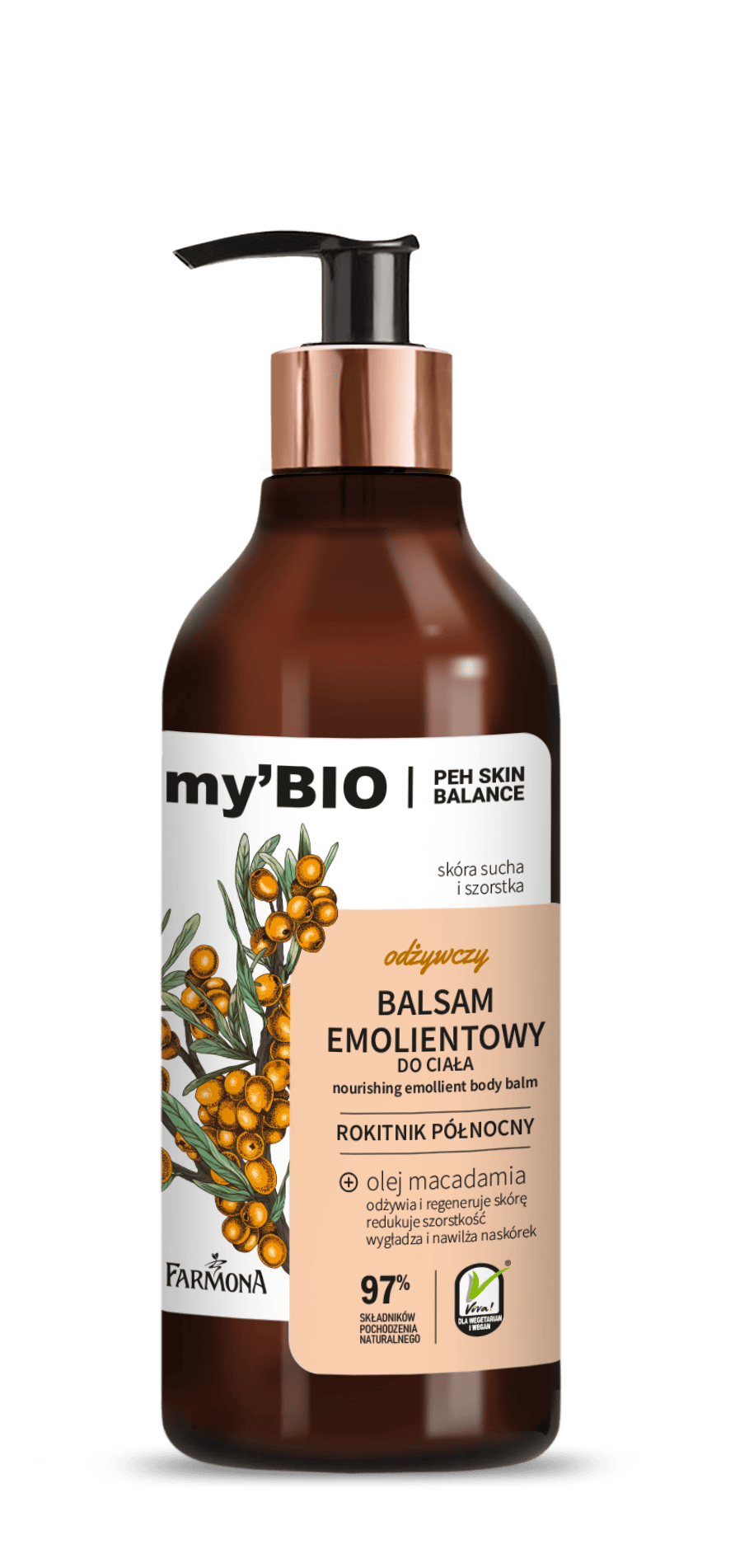 Farmona MY'BIO Nourishing Emolient Body Balm Northern Sea Buckthorn 400 ml