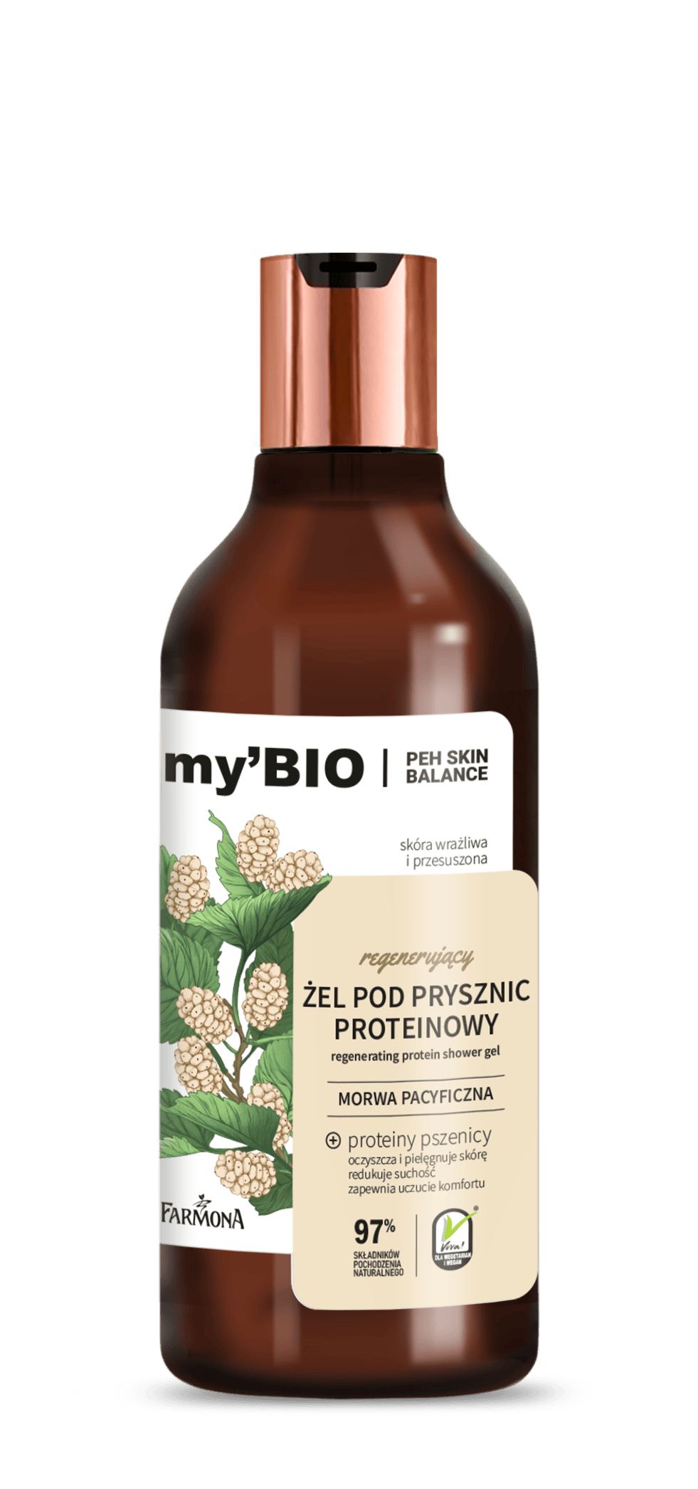 Farmona MY'BIO Regenerating Protein Shower Gel Pacific Mulberry 500 ml